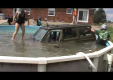 Канадцы разрушают бассейн с помощью Jeep Cherokee